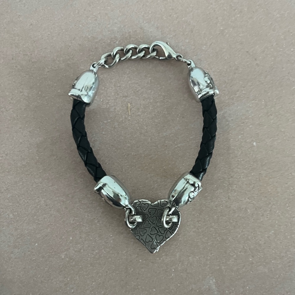 Brighten Silver Heart Charm Bracelet | Adjustable | Classic Romantic - Picture 2 of 4